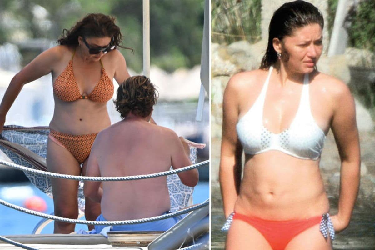 Yaz sezonunu açan Nurgül Yeşilçay Marmaris’te bikiniyle yakalandı