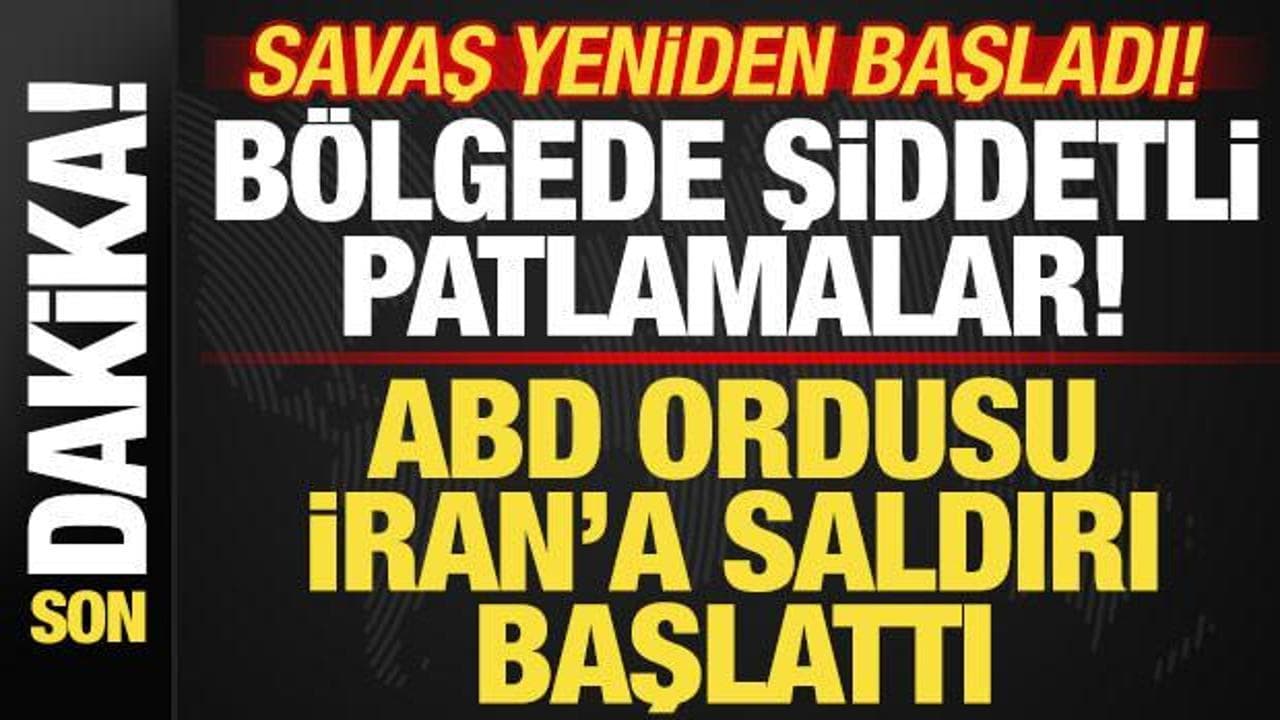 İran-ABD savaşı: ABD, İran'ı vurdu! Füzeler peş peşe ateşlendi! Şiddetli patlamalar